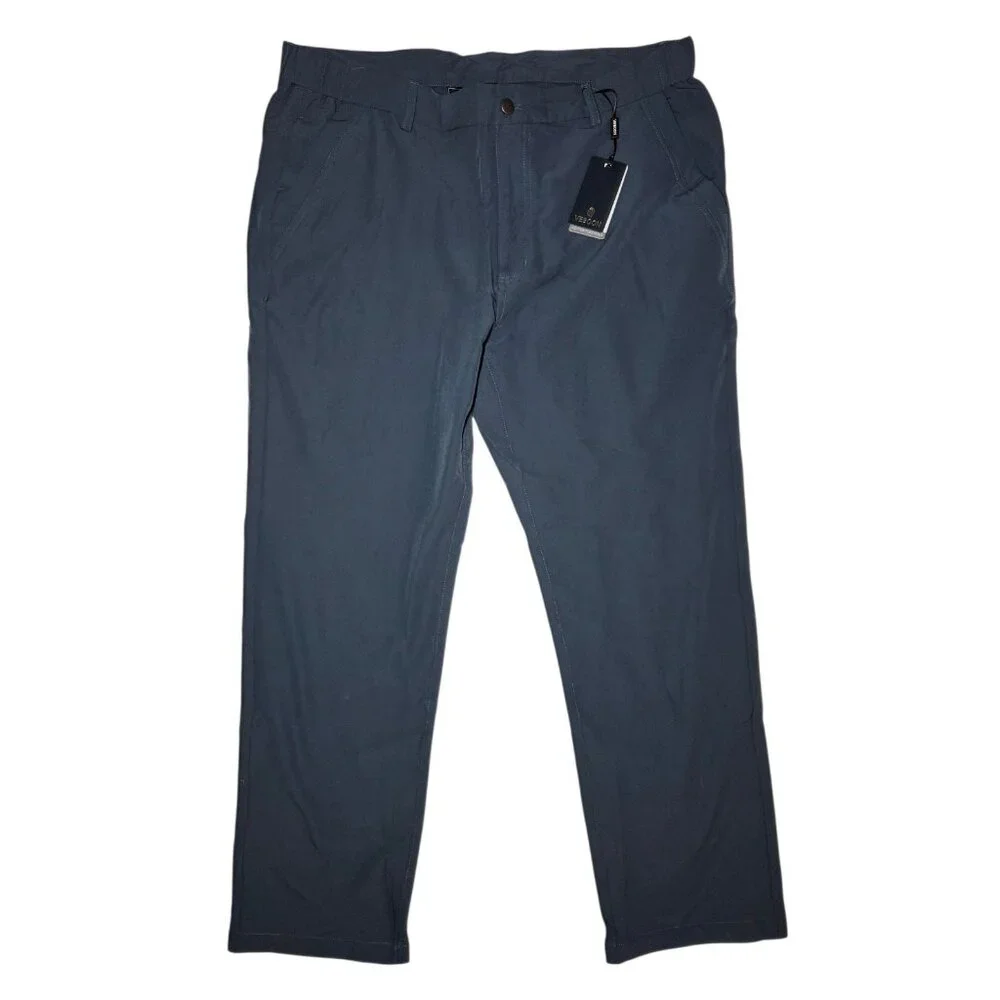 Proflex Misty Blue/Gray Straight Leg Stretch Golf Outdoor Pants 38x30 NWT Veboon